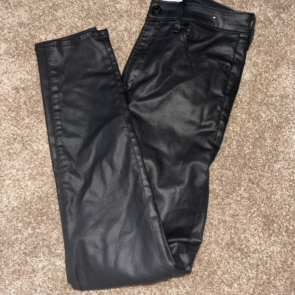 Faux leather pants!